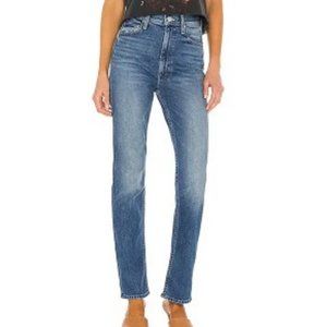 Womens Mother Superior "High Waisted Rider Skimp" Blue Straight Leg Jeans 27*